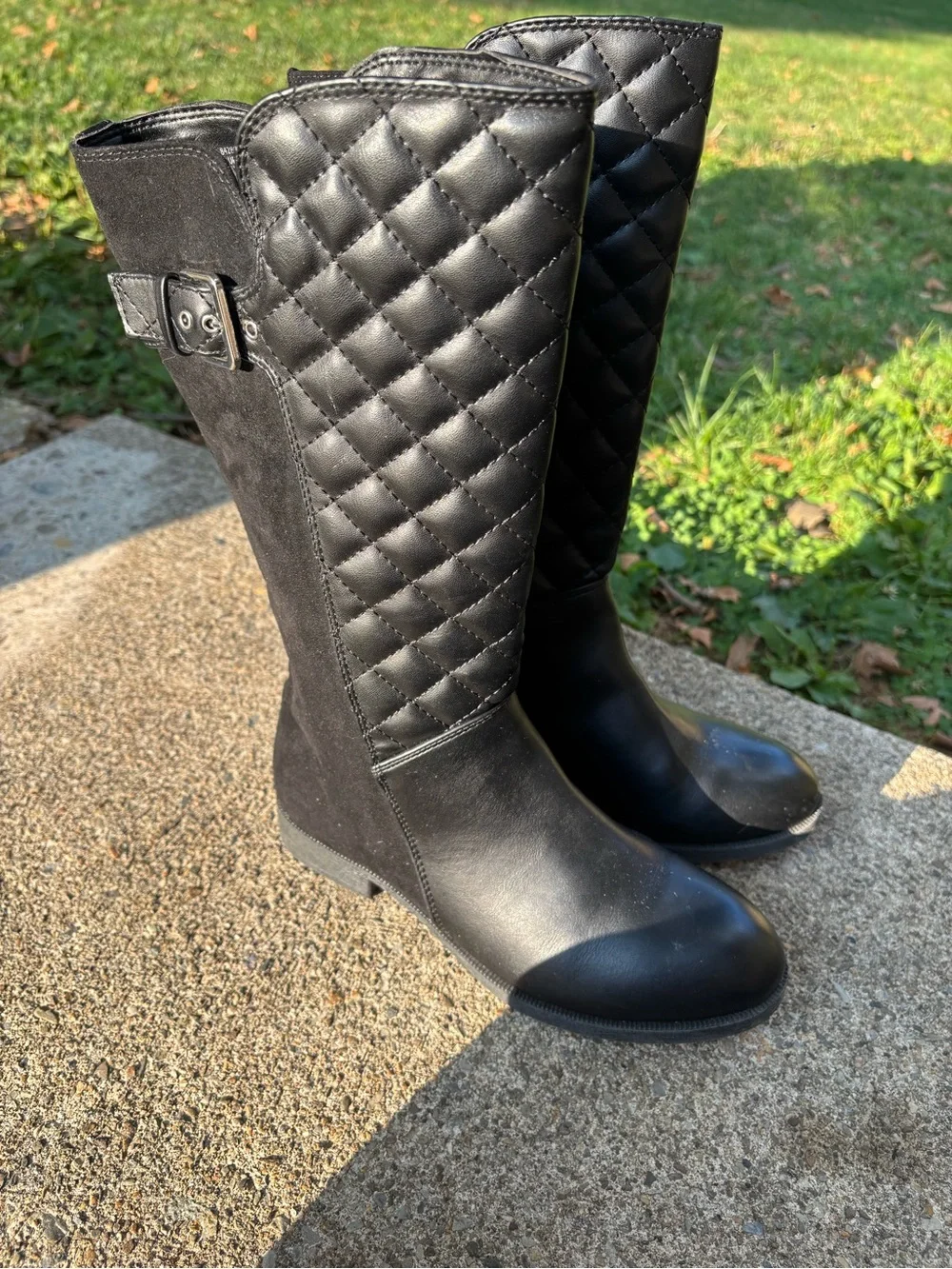 Black Boots by Olive & Edie Full Zip Teagan Girls 4M -See details